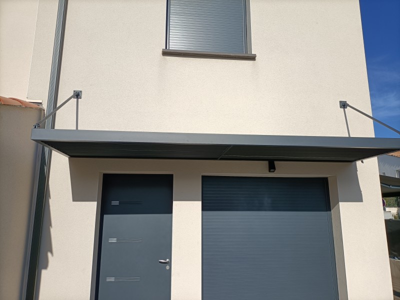 création d'un brise soleil chez un client de sete 
